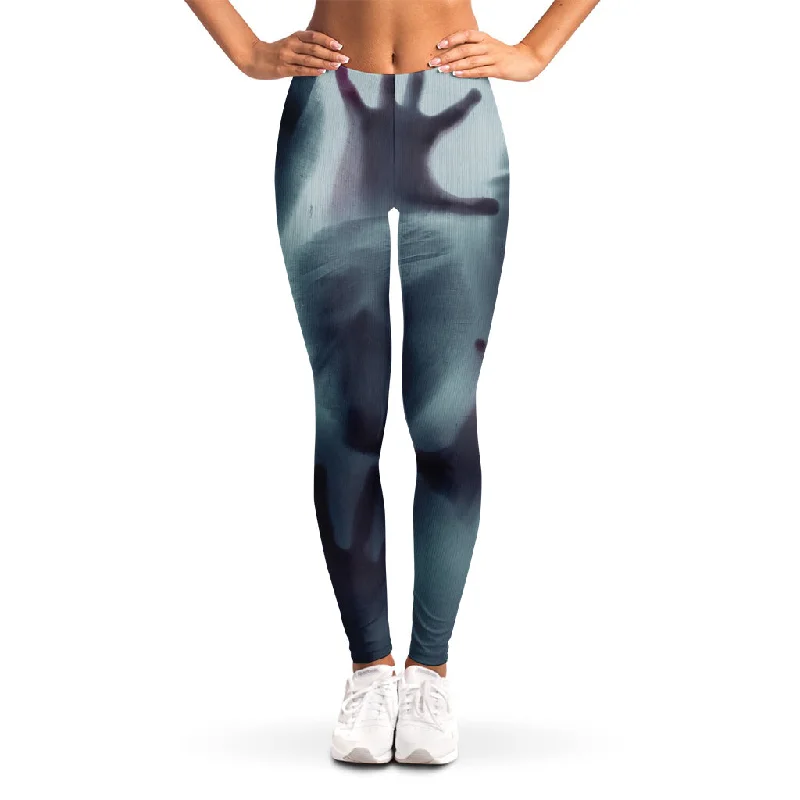 Screaming Horror Ghost 3D Print Women's Leggings