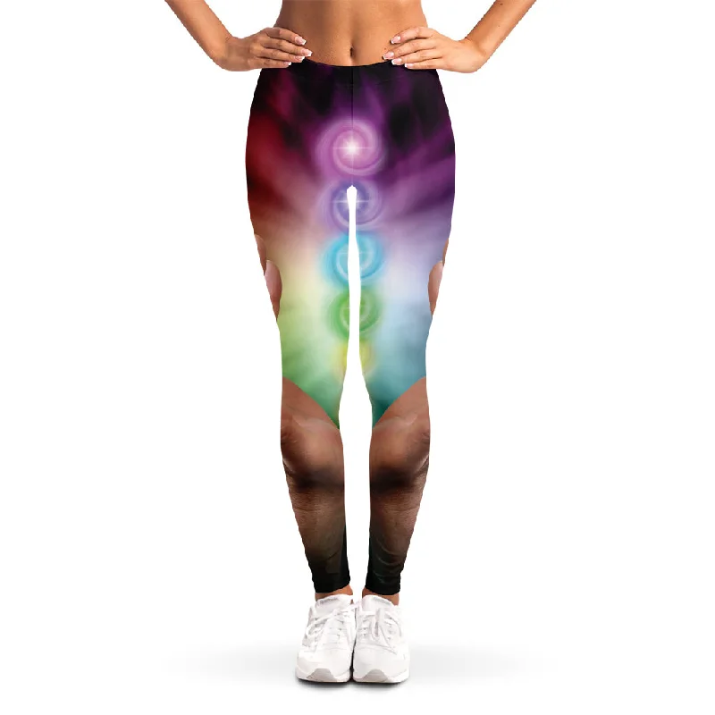 Seven Chakras Energy Print Women's Leggings