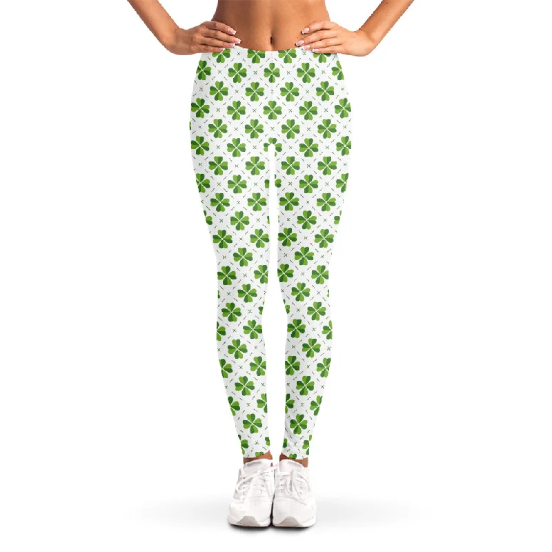 Shamrock Saint Patrick's Day Print Women's Leggings