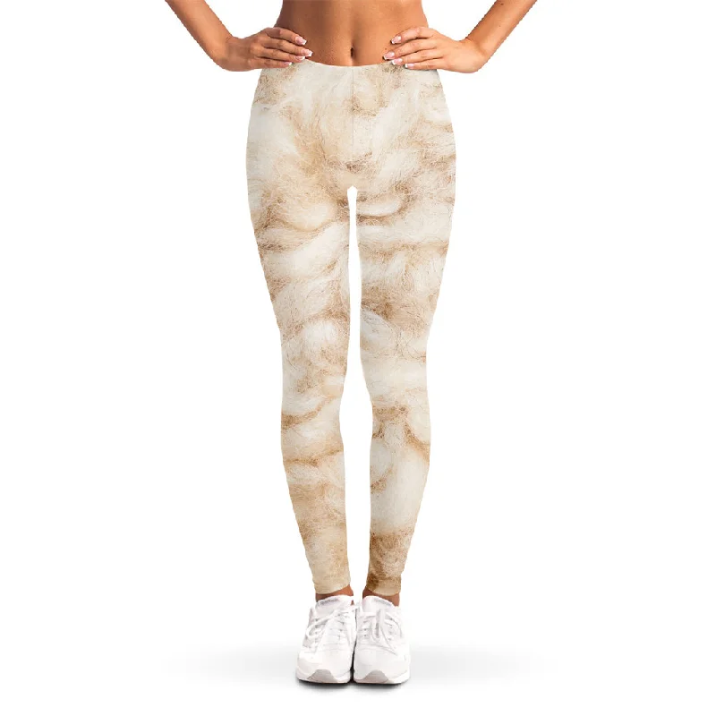 Sheepskin Print Women's Leggings