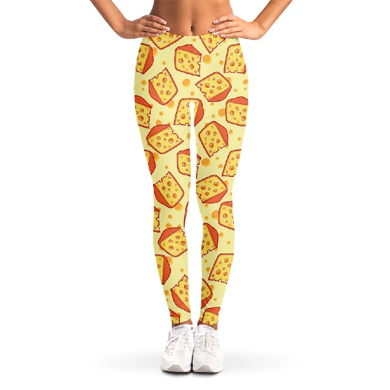 Slice Of Cheese Pattern Print Women's Leggings