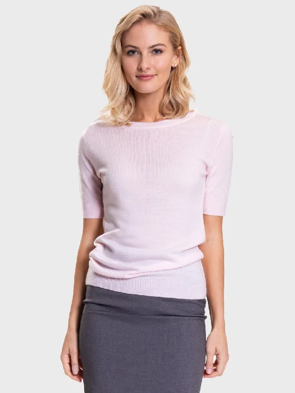 Ladies' Sloane Crewneck Sweater - Soft Pink