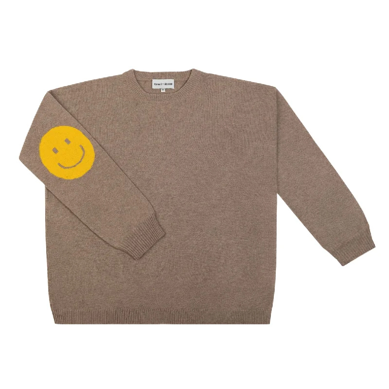 Smile Patch Cashmere Blend Sweater