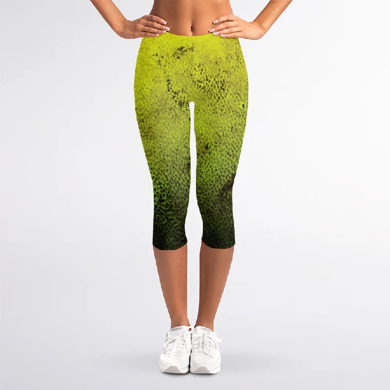 Softball Ball Print Women's Capri Leggings