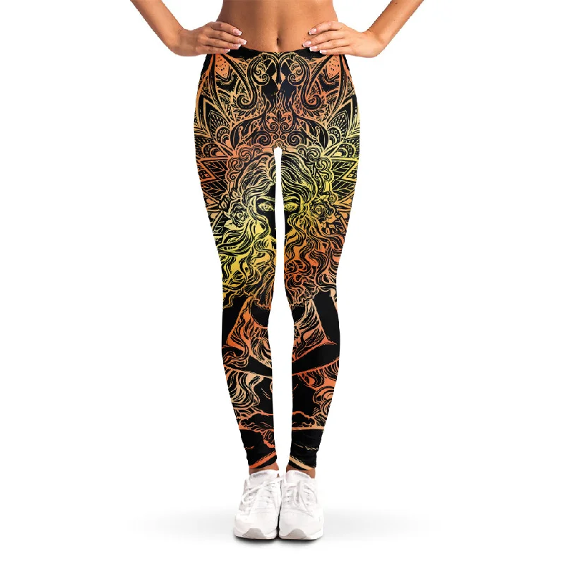 Spiritual Girl Mandala Print Women's Leggings