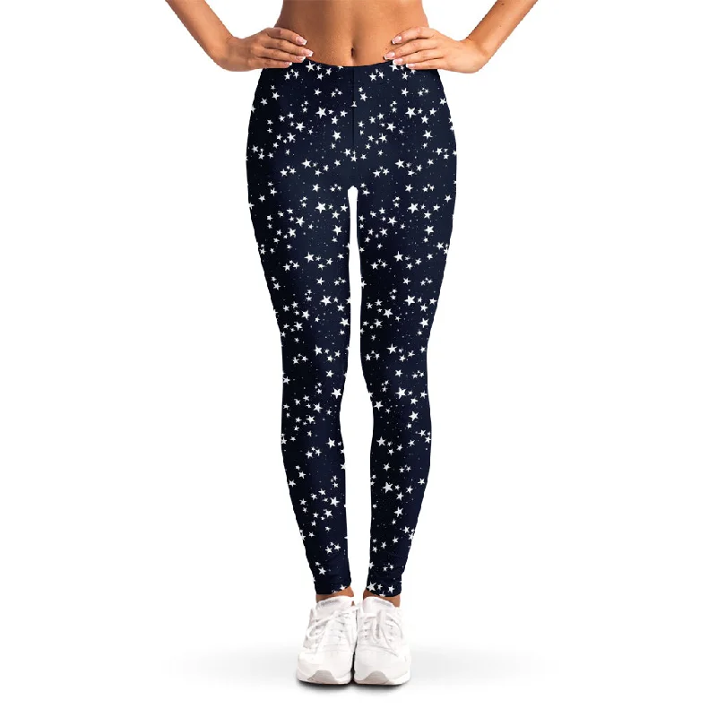 Star Sky Pattern Print Women's Leggings