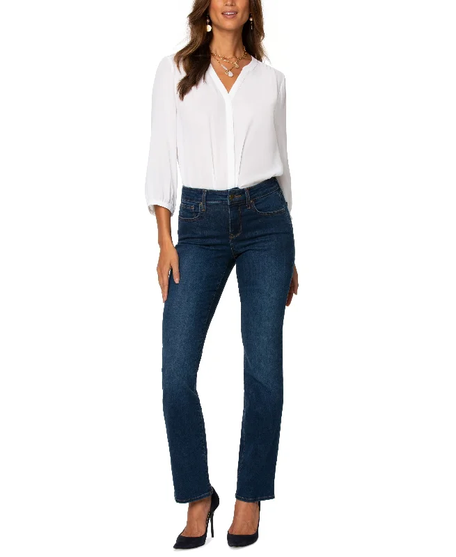 Nydj Marilyn Tummy Control Straight Leg Jeans Comfortable Distressed Straight-Leg Jeans Nydj Marilyn Tummy Control Straight Leg Jeans Comfortable Distressed Straight-Leg Jeans