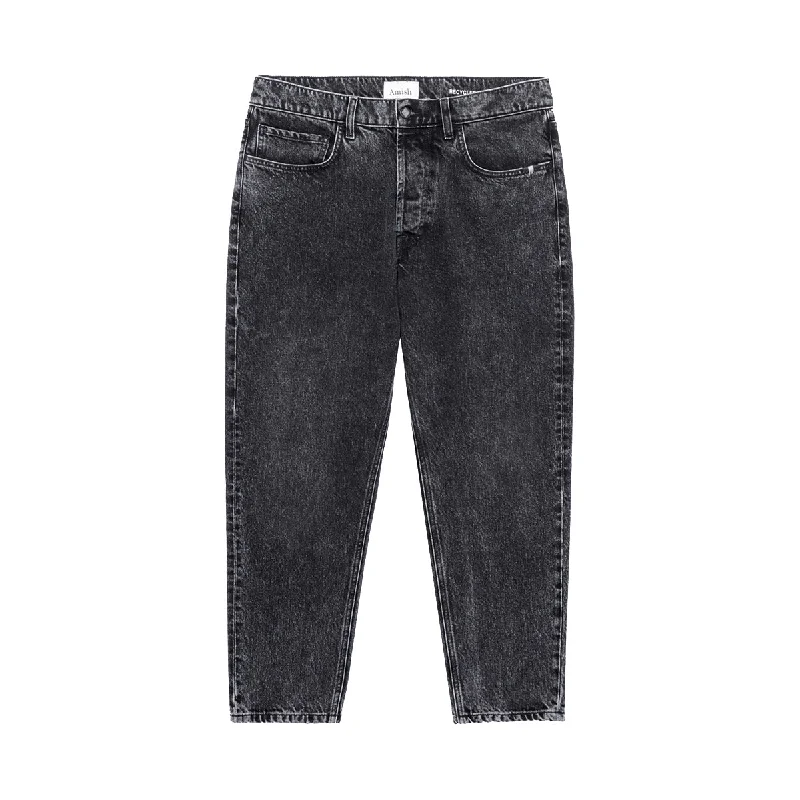Amish - Jeremiah Recycled Black Stone Jeans - AMU001N0801771 - DENIM/BLACK Cozy Wide-Legged Jeans Amish - Jeremiah Recycled Black Stone Jeans - AMU001N0801771 - DENIM/BLACK Cozy Wide-Legged Jeans