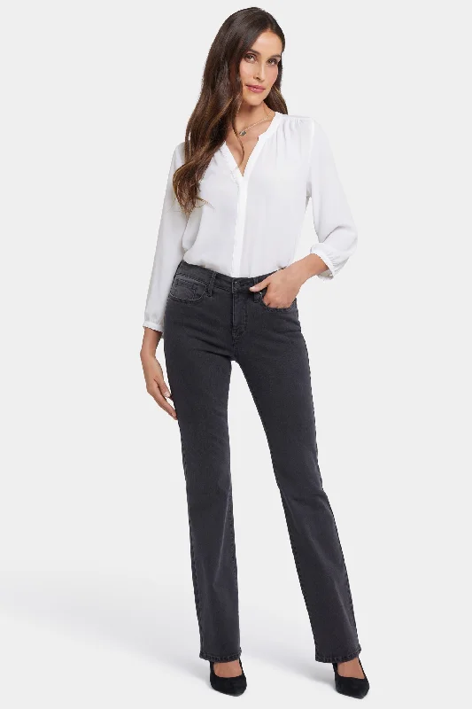 Barbara Bootcut Jeans - Cloud Stone Trendy Low-Rise Bootcut Jeans