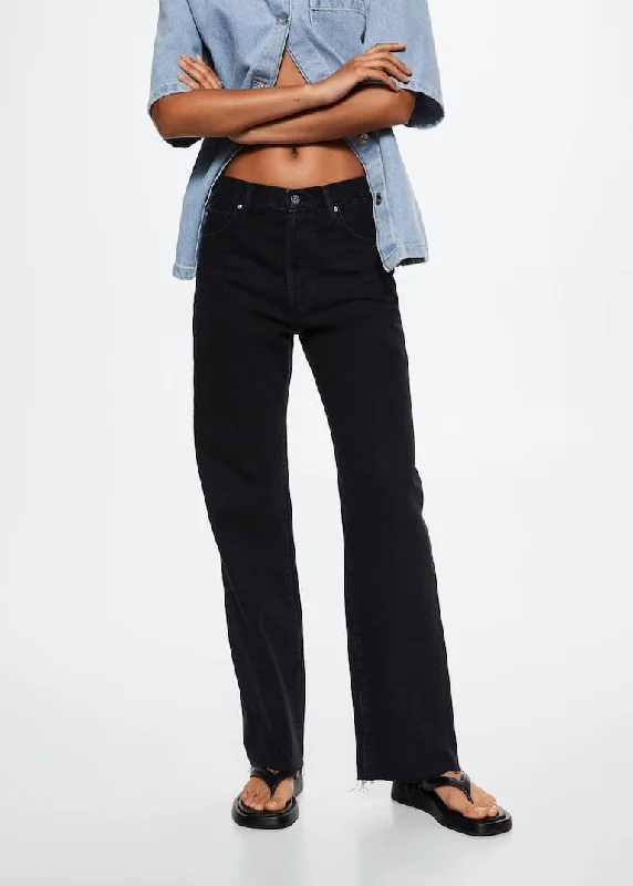 High-waist wideleg jeans Chic Vintage-Inspired Denim Jeans