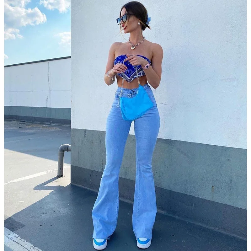 Hot Stretch Denim Pants Tight Slim Fit Bootcut Jeans For Woman Fashionable White Denim Jeans Hot Stretch Denim Pants Tight Slim Fit Bootcut Jeans For Woman Fashionable White Denim Jeans