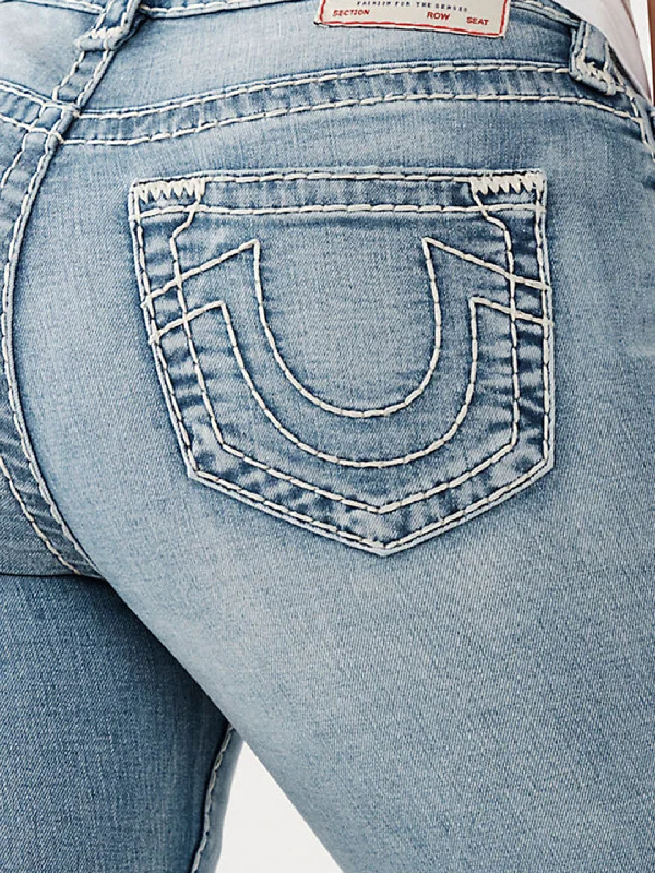True Religion Womens Super T Halle Super Skinny Fit Blue Mid Rise Jeans Chic Cropped Jeans True Religion Womens Super T Halle Super Skinny Fit Blue Mid Rise Jeans Chic Cropped Jeans