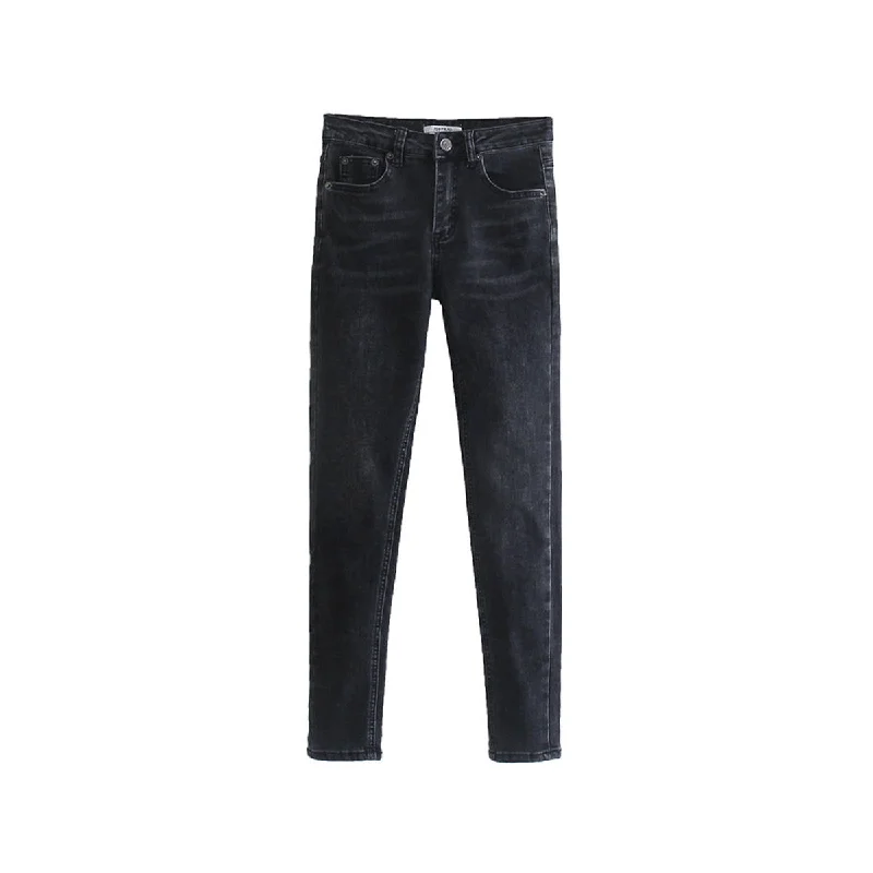 Super Skinny Jeans Chic Double Waistband Jeans