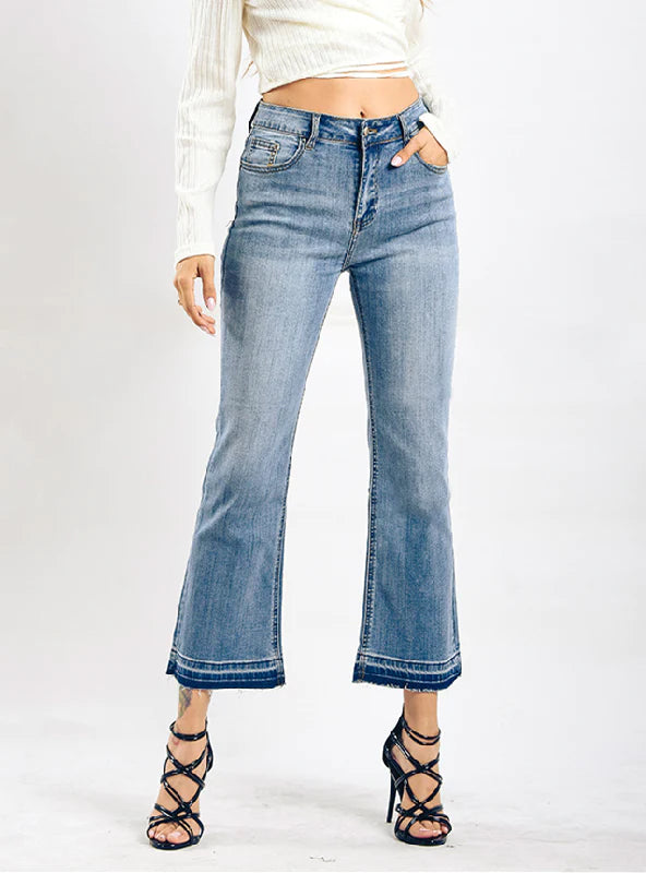 WOMEN WIDE-LEGGED PANTS JEANS