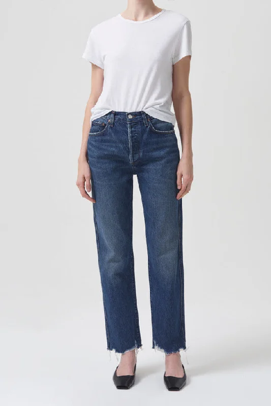 Agolde 90'S Pinch Waist High Rise Straight Jeans in Swindle