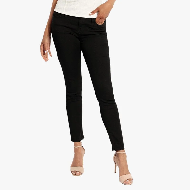 Guess Ladies Low Rise Skinny Jeans Black