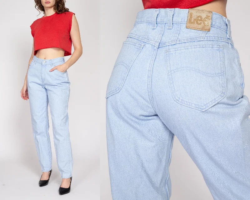 Medium 90s Lee High Waisted Light Wash Jeans 29"